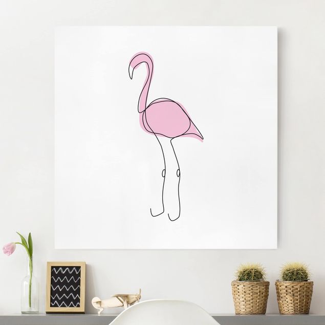 Billeder Flamingo Line Art