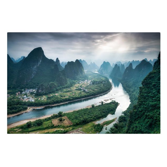 Billeder landskaber View Of Li River And Valley