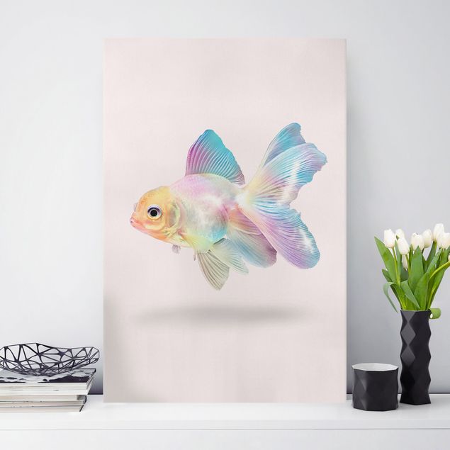 Billeder på lærred fisk Fish In Pastel