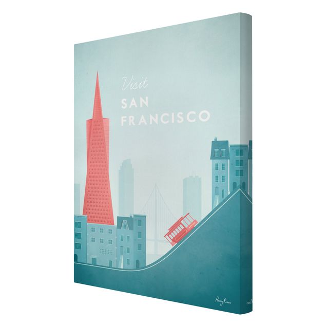 Billeder Henry Rivers Travel Poster - San Francisco