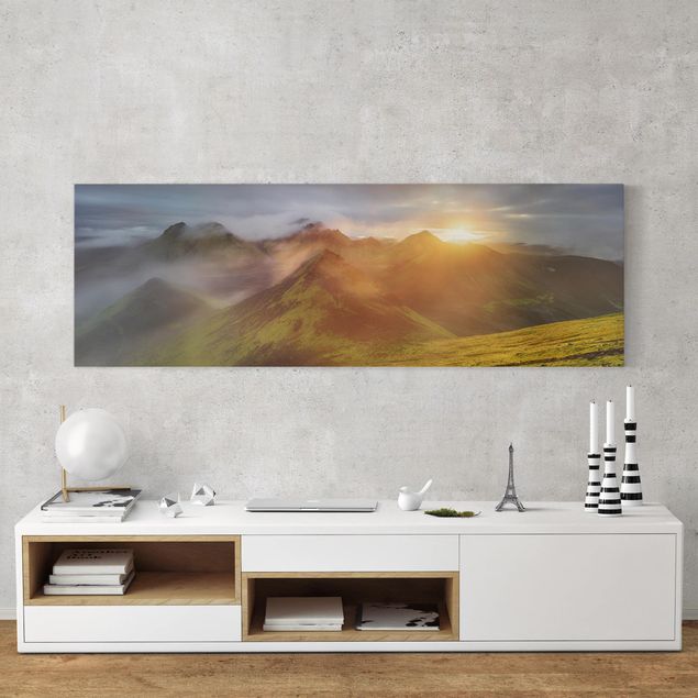 Billeder bjerge Storkonufell In Sunrise