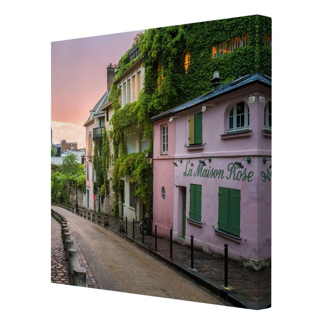 Billeder på lærred arkitektur og skyline Rose Coloured Twilight In Paris