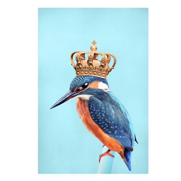 Billeder på lærred dyr Kingfisher With Crown
