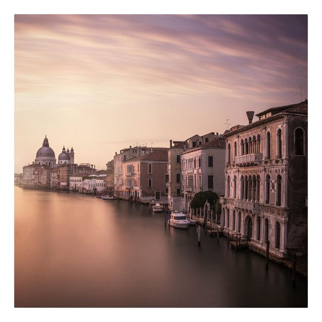 Billeder på lærred arkitektur og skyline Evening In Venice