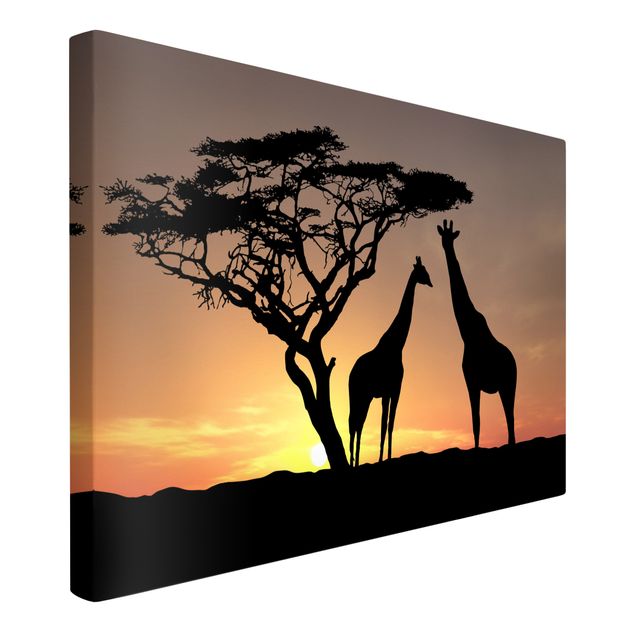Billeder på lærred Afrika African Sunset