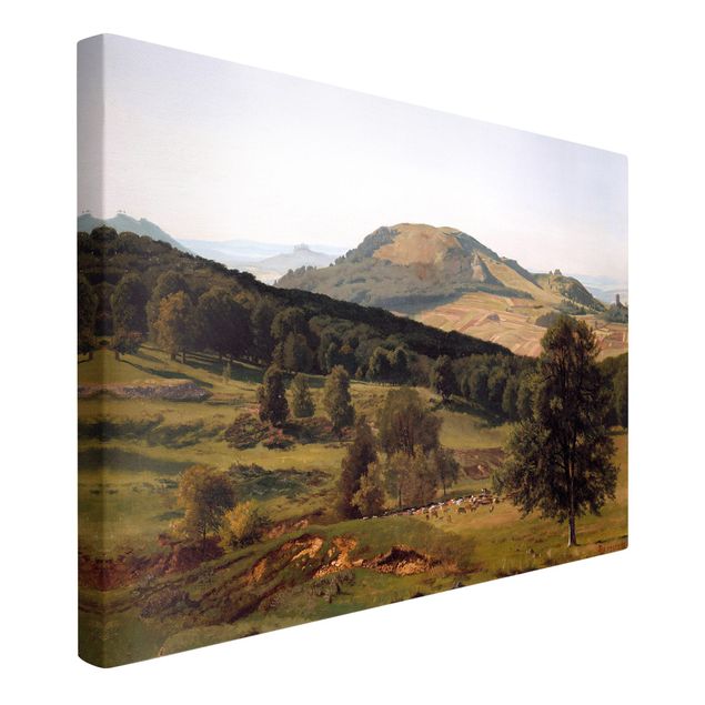 Billeder på lærred bjerge Albert Bierstadt - Hill and Dale