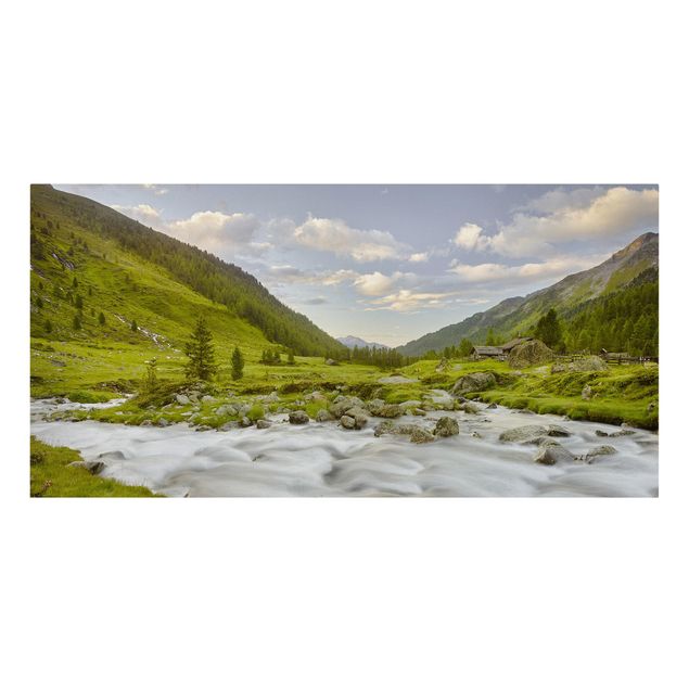 Billeder på lærred landskaber Alpine meadow Tirol