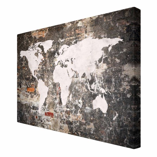 Billeder Old Wall World Map