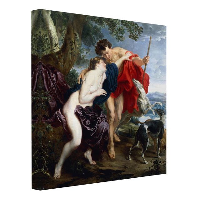 Billeder på lærred kunsttryk Anthonis van Dyck - Venus and Adonis
