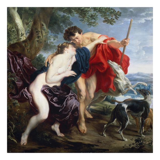 Billeder kunsttryk Anthonis van Dyck - Venus and Adonis