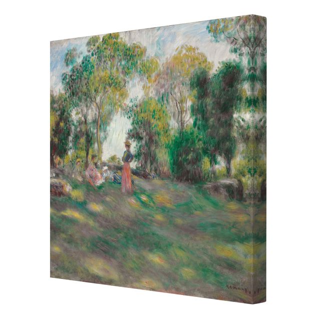 Billeder arkitektur og skyline Auguste Renoir - Landscape With Figures