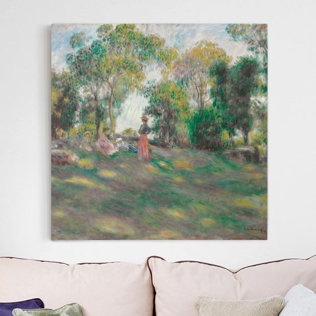 køkken dekorationer Auguste Renoir - Landscape With Figures