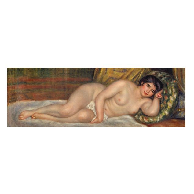 Billeder på lærred kunsttryk Auguste Renoir - Lying female Nude (Gabrielle)