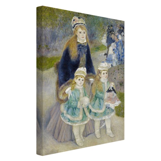 Billeder på lærred kunsttryk Auguste Renoir - Mother and Children (The Walk)