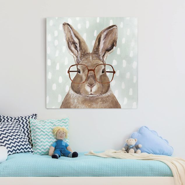 Billeder moderne Animals With Glasses - Rabbit