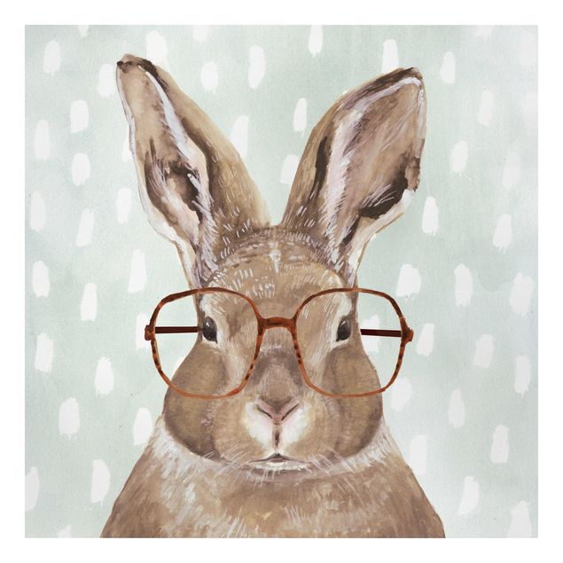 Billeder brun Animals With Glasses - Rabbit