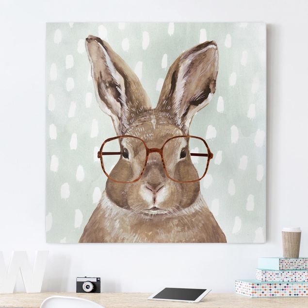 Børneværelse deco Animals With Glasses - Rabbit
