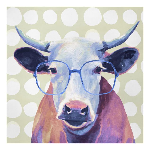 Billeder lilla Animals With Glasses - Cow
