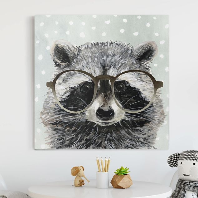 Billeder bjørne Animals With Glasses - Raccoon
