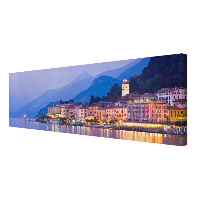 Billeder på lærred arkitektur og skyline Bellagio On Lake Como