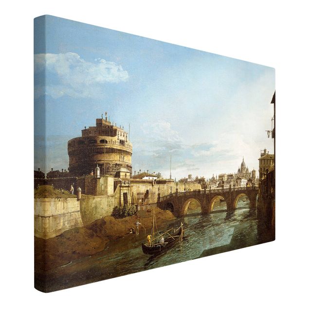 Kunst stilarter post impressionisme Bernardo Bellotto - View of Rome looking West