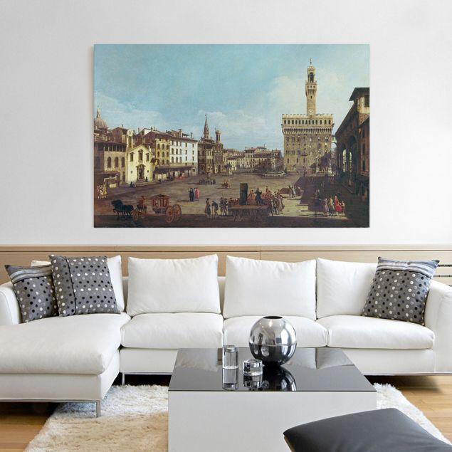 Kunst stilarter ekspressionisme Bernardo Bellotto - The Piazza della Signoria in Florence