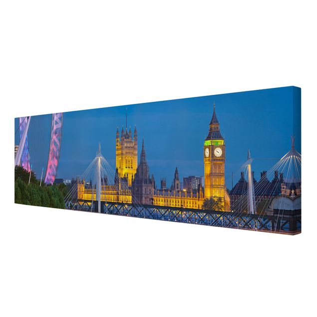 Billeder moderne Big Ben And Westminster Palace In London At Night