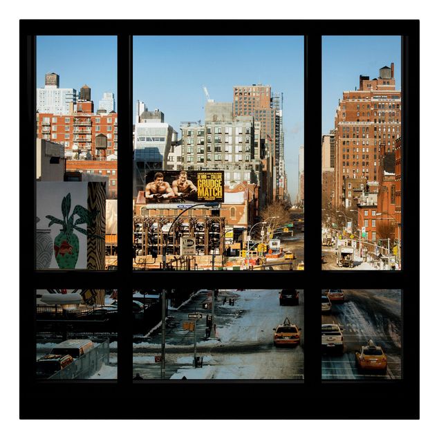 Billeder arkitektur og skyline View From Windows On Street In New York
