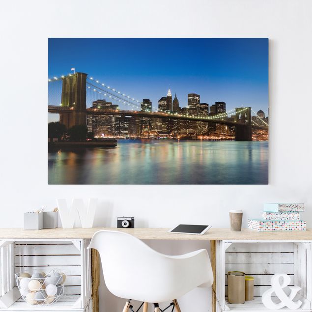 Billeder New York Brooklyn Bridge In New York