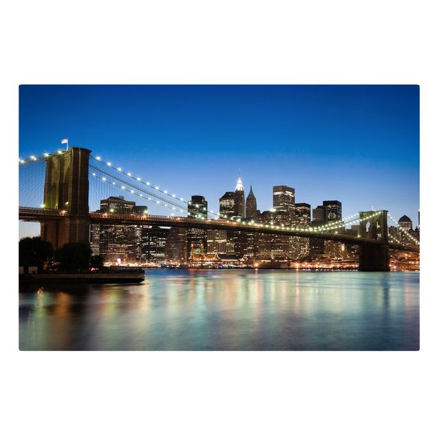 3D billeder Brooklyn Bridge In New York