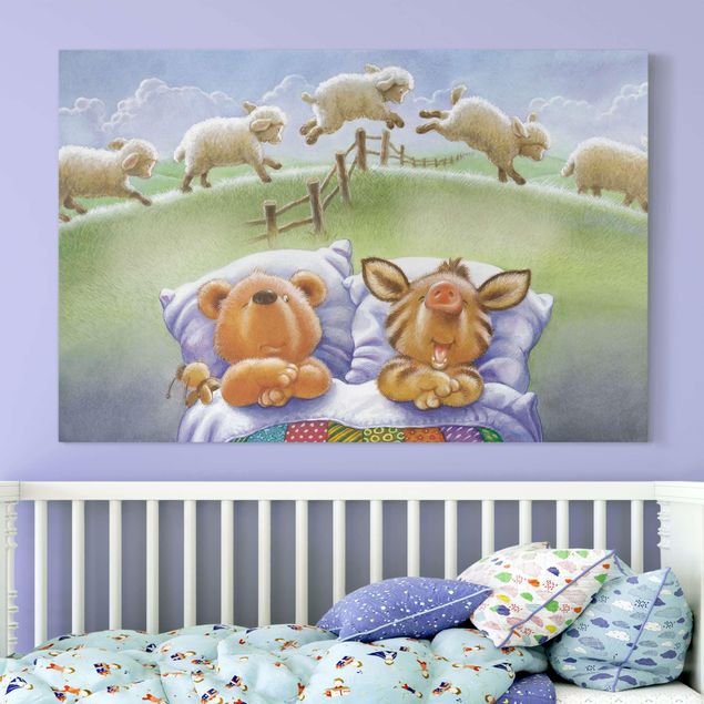 Børneværelse deco Buddy Bear - Counting Sheep