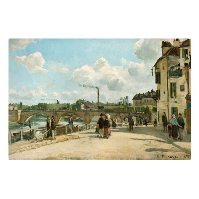 Kunst stilarter romantikken Camille Pissarro - View Of Pontoise
