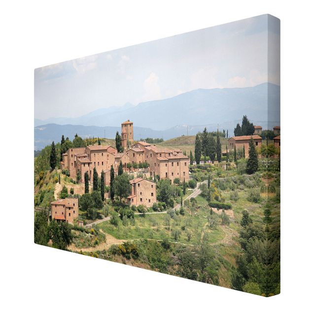 Billeder på lærred arkitektur og skyline Charming Tuscany