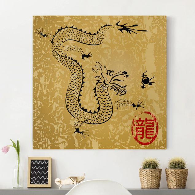 køkken dekorationer Chinese Dragon