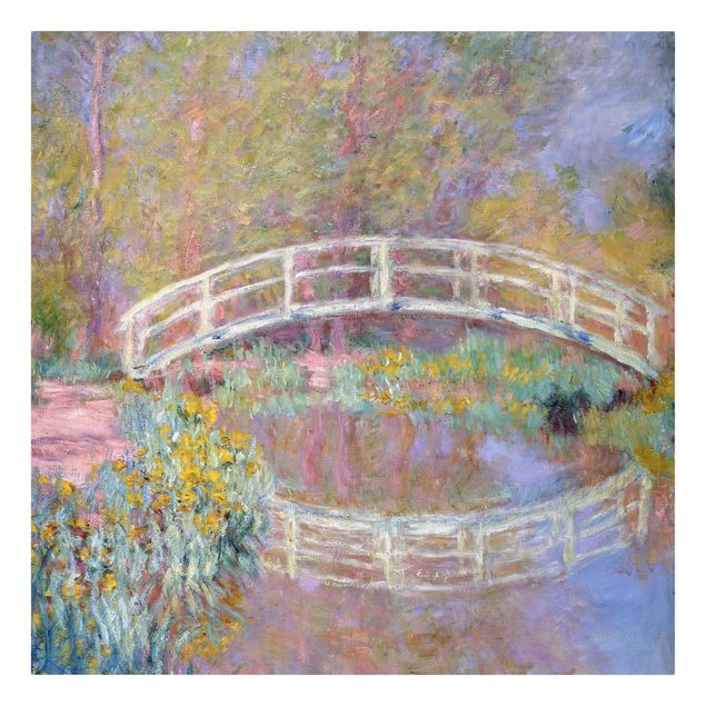 Billeder på lærred blomster Claude Monet - Bridge Monet's Garden