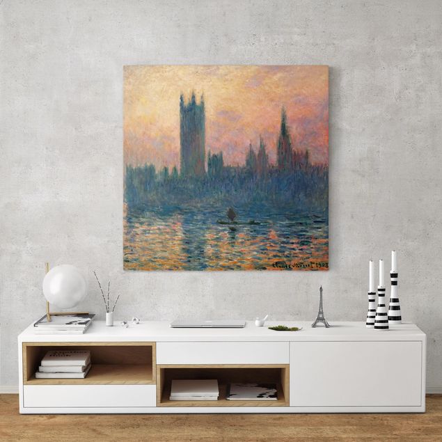 Kunst stilarter impressionisme Claude Monet - London Sunset