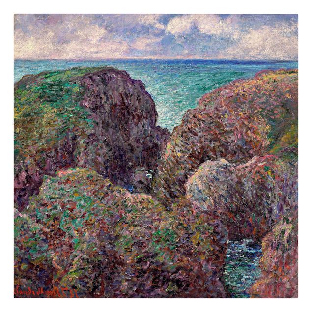 Billeder bjerge Claude Monet - Group of Rocks at Port-Goulphar