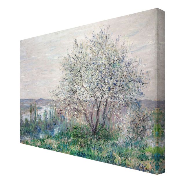 Billeder på lærred kunsttryk Claude Monet - Spring in Vétheuil