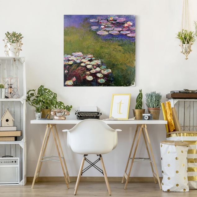 Billeder på lærred roser Claude Monet - Water Lilies