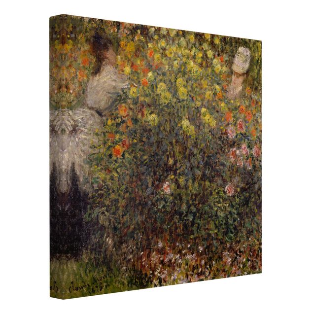 Kunst stilarter Claude Monet - Two Ladies in the Flower Garden