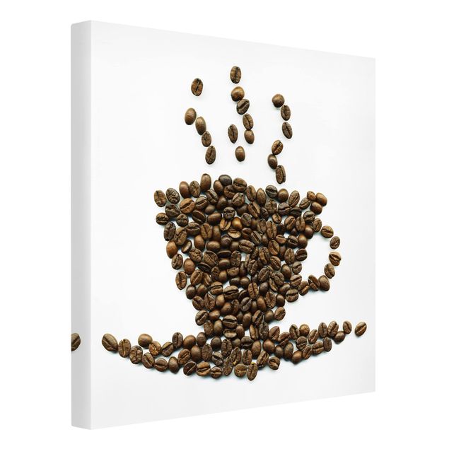 Billeder på lærred kaffe Coffee Beans Cup