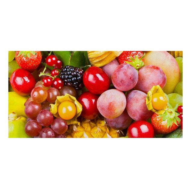 Billeder på lærred grøntsager og frukt Colourful Exotic Fruits