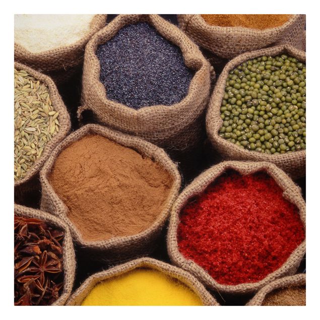 Billeder på lærred krydderier og urter Colourful Spices