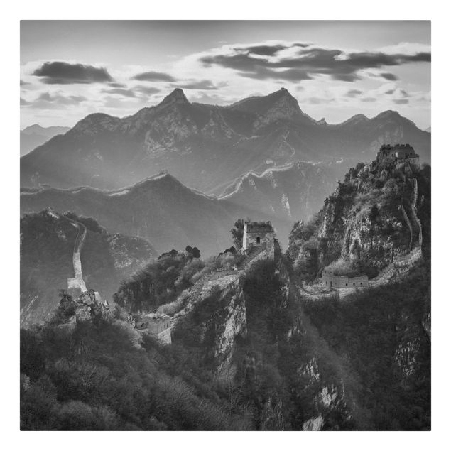 Billeder på lærred sort og hvid The Great Chinese Wall II