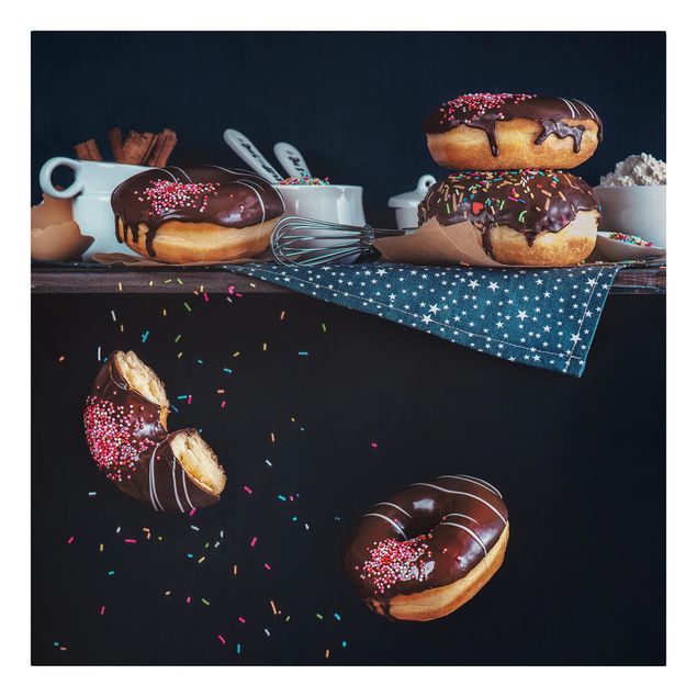 Billeder på lærred Donuts from the Kitchen Shelf