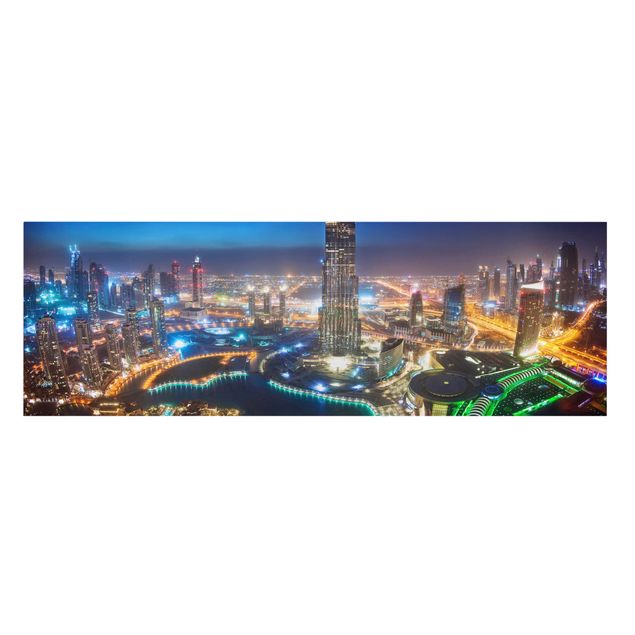 Billeder på lærred arkitektur og skyline Dubai Marina