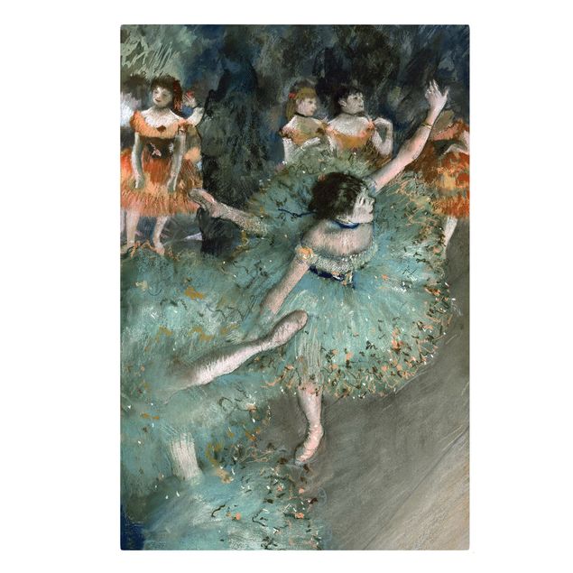 Billeder på lærred kunsttryk Edgar Degas - Dancers in Green