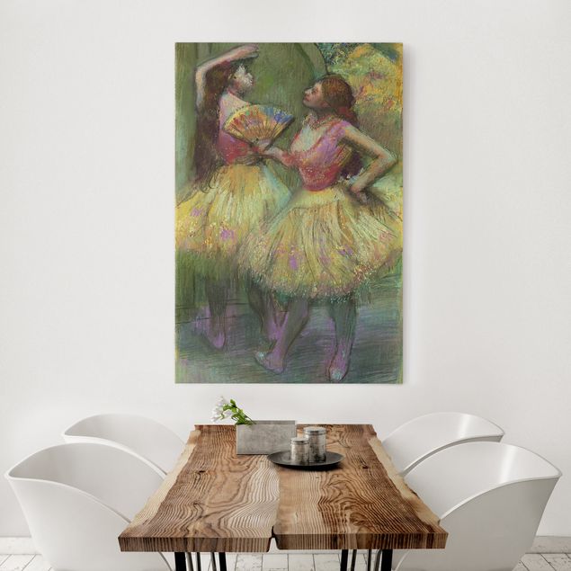 køkken dekorationer Edgar Degas - Two Dancers Before Going On Stage