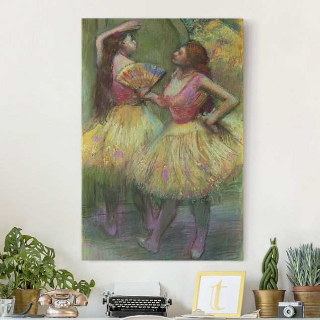 Kunst stilarter impressionisme Edgar Degas - Two Dancers Before Going On Stage