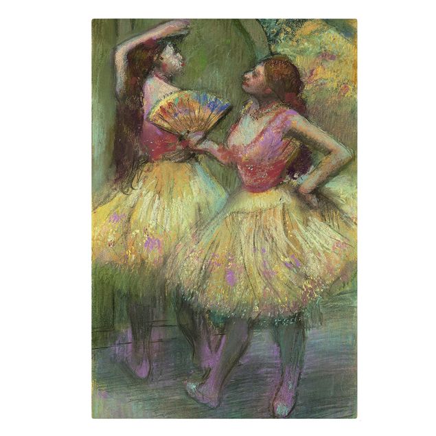 Billeder på lærred kunsttryk Edgar Degas - Two Dancers Before Going On Stage
